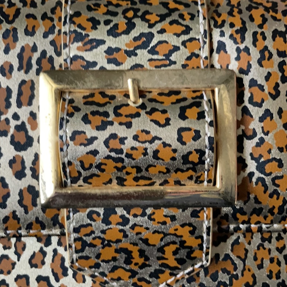 Vintage leopard print evening purse